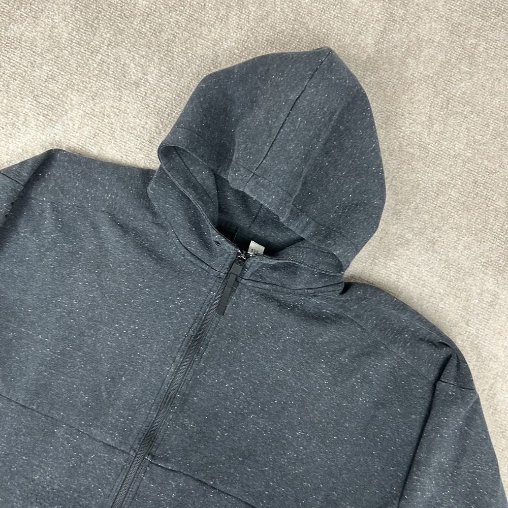 Adidas Sweatshirt Womens XL Black Zip Up Hooded Wanderlust Zip Pockets Stretch
